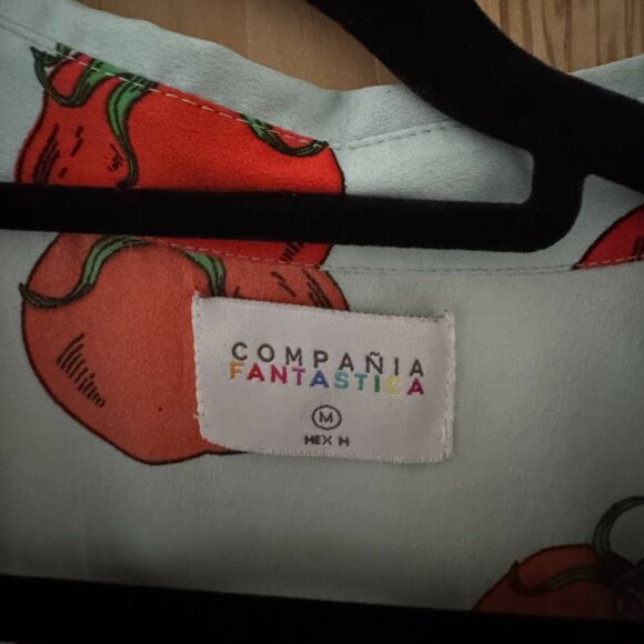 Compania Fantastica Tomato Button Up - Picture 3 of 3
